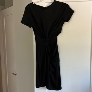 Black dress with slit in side